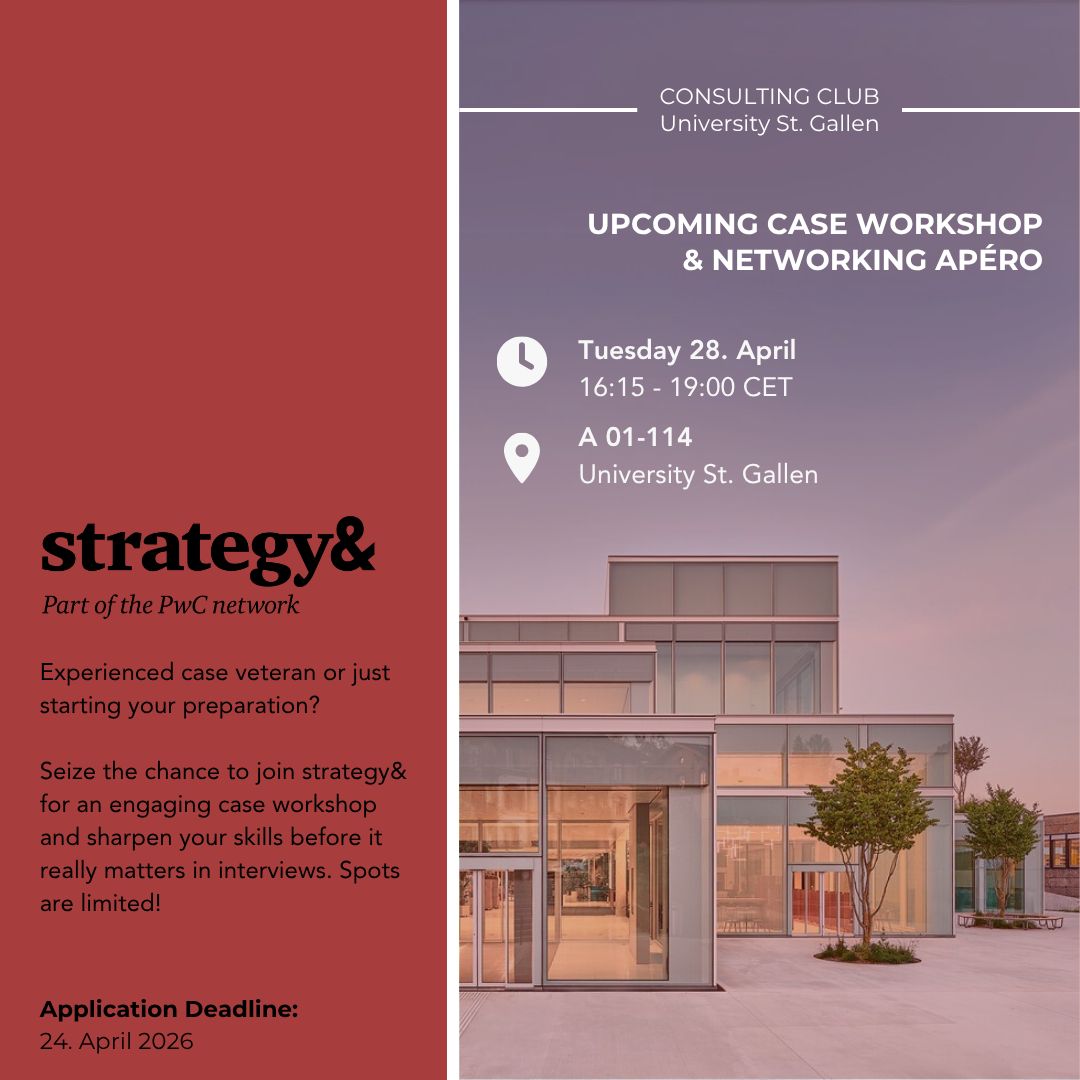 strategy& Case WorkShop & Networking Apéro